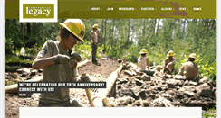 Desktop Screenshot of conservationlegacy.org